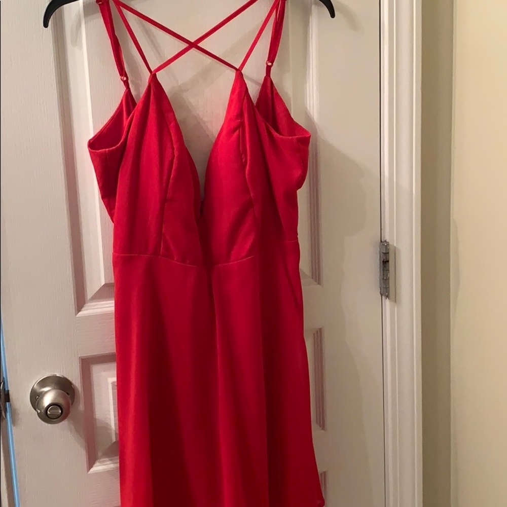 cute red dress